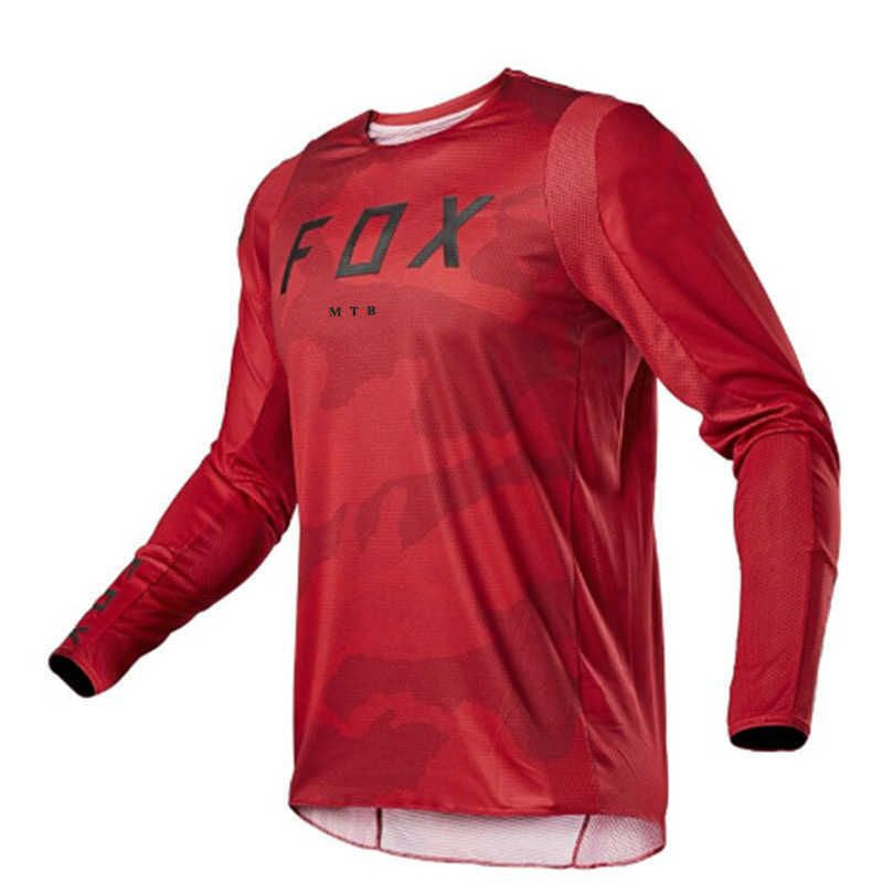 Men'S T Shirt Fox Bike MTB Breathable Sweat Wicking Mountain Bike Cycling Suit Long Sleeve Top Summer Cross-Country Motorcycle I0Ye