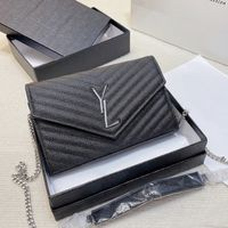 High Quality Cassandre Matelasse Wallets Luxury Women Wallet Mini Purses Crossbody Designer Bag Woman Handbag Shoulder Bags Designers Envelope Handbag Bags 001