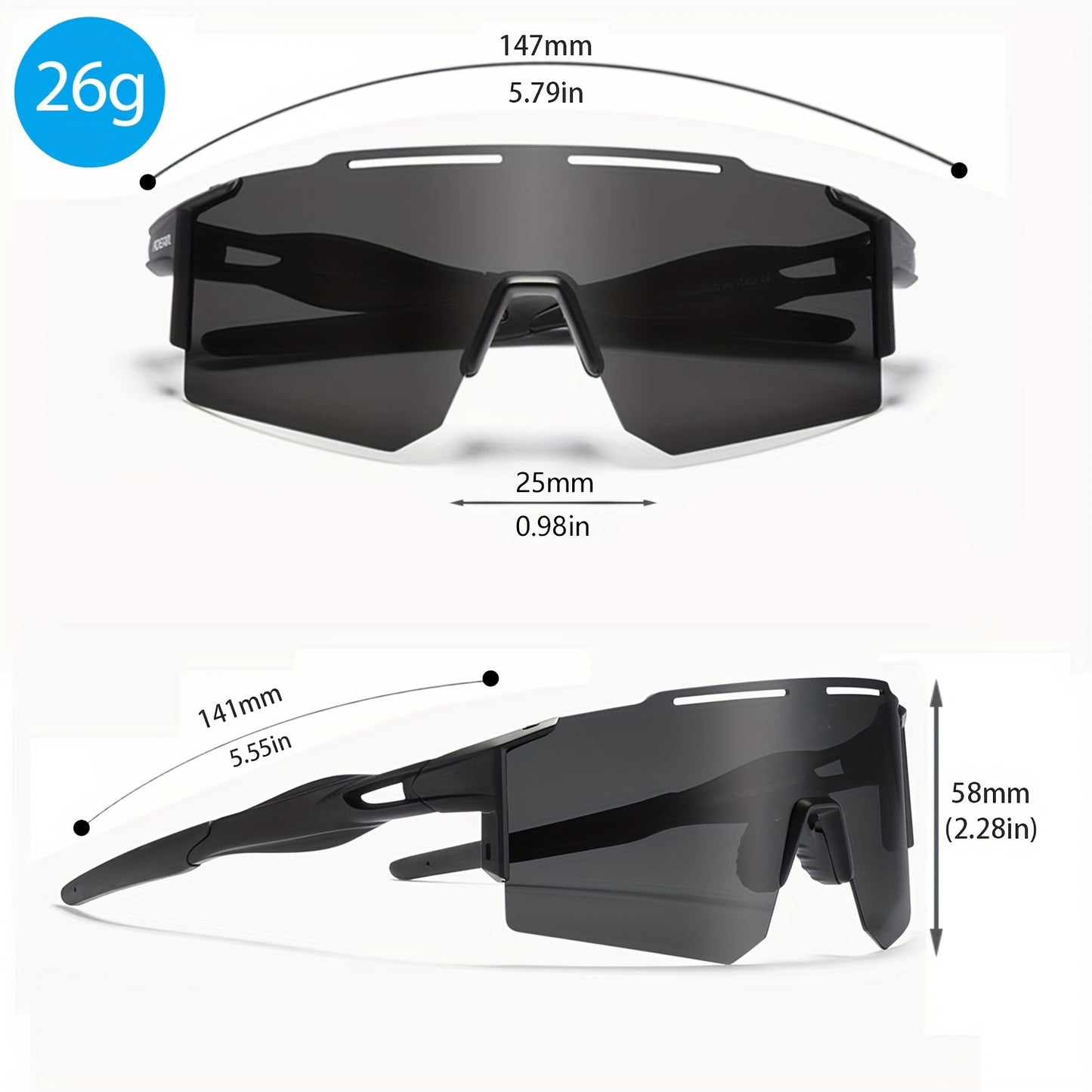 Sports Sunglasses For Men And Women - Ideal For Cycling, Skiing, Driving, And Mountain Climbing