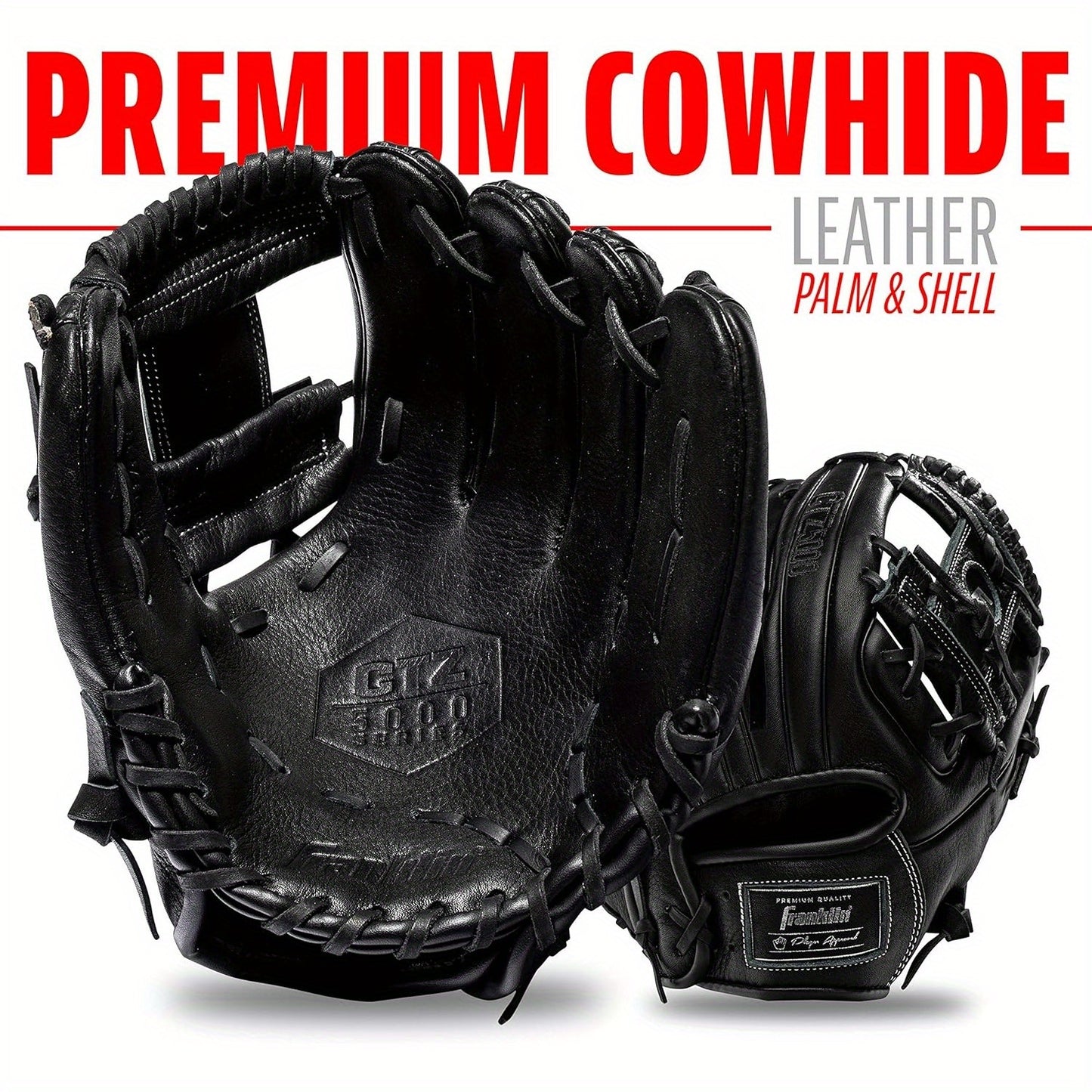 Franklin Sports Baseball Fielding Glove - Men's Adult and Youth CTZ5000 Cowhide