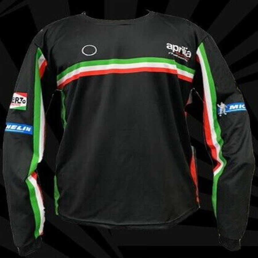 Aprilia New Motorcycle Men'S Long Sleeve T Shirt Quick Dry Racing Team Shirt Motocross Atv Motobike