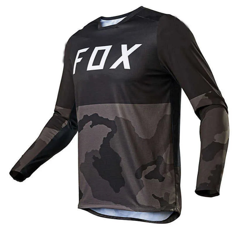 Men'S T Shirt Fox Bike MTB Breathable Sweat Wicking Mountain Bike Cycling Suit Long Sleeve Top Summer Cross-Country Motorcycle I0Ye