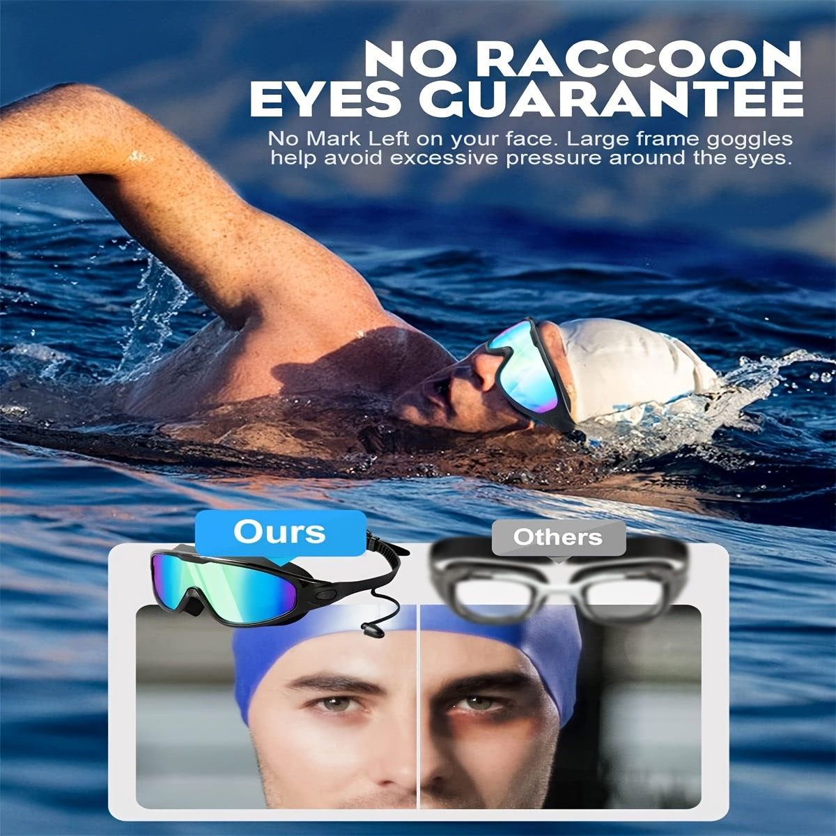 🏊‍♂️ Pack of 2 Wide View Anti-Fog UV-Protective Swim Goggles | Leak-Proof & Comfortable for Adults, Men, Women, Youth