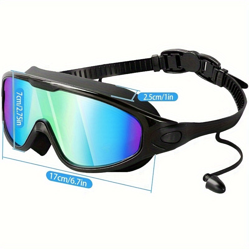 🏊‍♂️ Pack of 2 Wide View Anti-Fog UV-Protective Swim Goggles | Leak-Proof & Comfortable for Adults, Men, Women, Youth