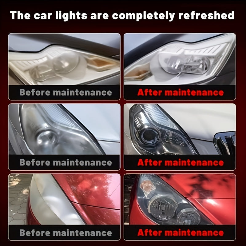 500ml Car Headlight Restoration Maintenance Refurbishment Kit - Polishing Large Capacity