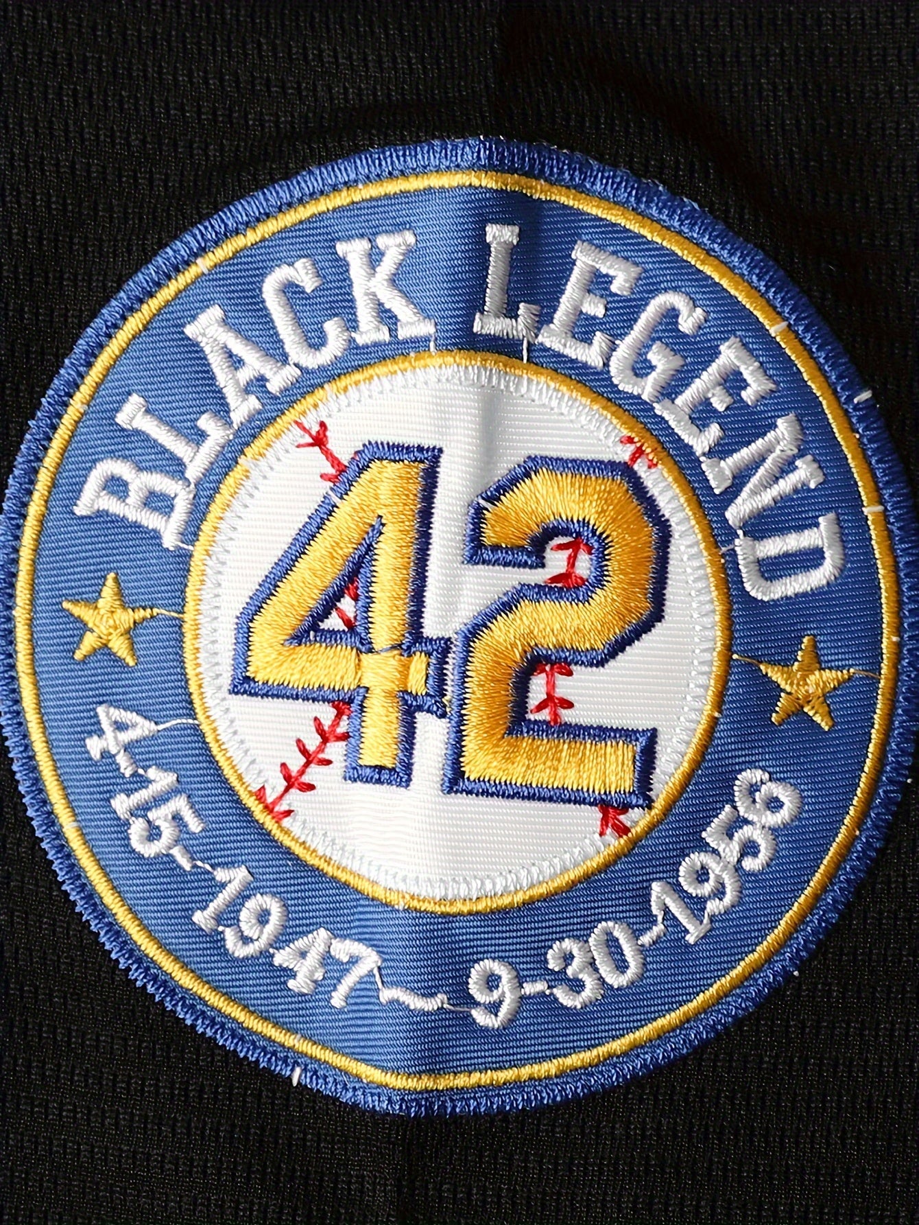 Baseball Jersey 42 Black Men's Sports Shirt | Stitched Number Baseball Jersey S-3XL