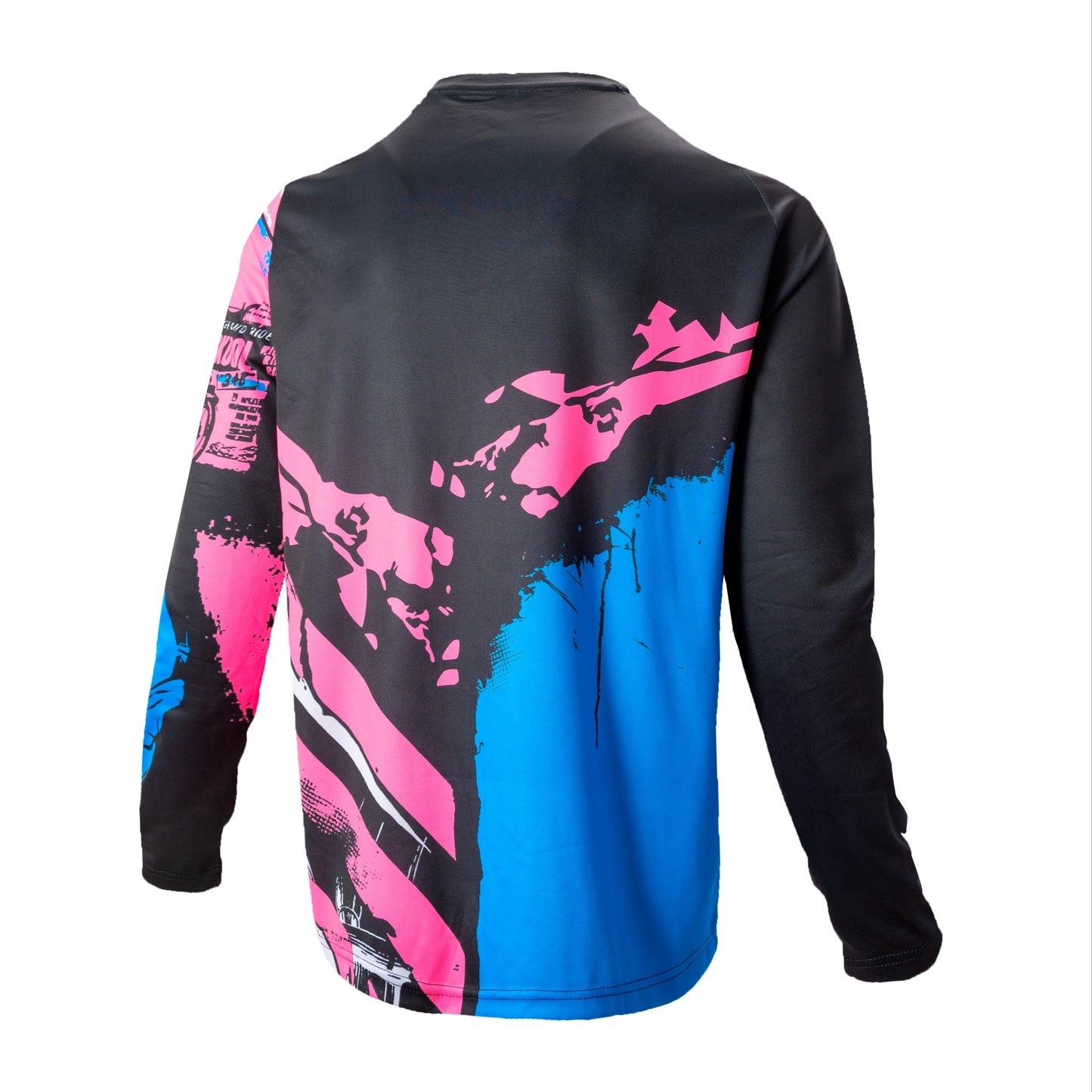 🏍️ Motorcycle Color Block Cycling Shirt | Quick Dry Breathable Long Sleeve Summer Jersey 🌞