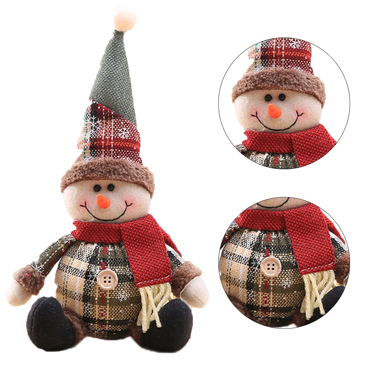 Santa Claus Doll Christmas Decorations | 2024 Home Decor | Festive Elk Doll & Ornaments for Xmas and New Year 2025