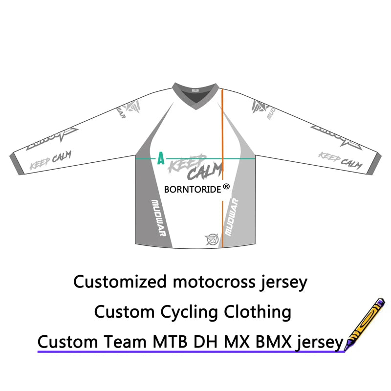 Offroad DH Cycling Shirt 🏞️ | Men’s Downhill MTB Racing Jersey