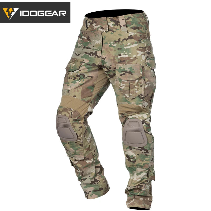 Tactical G3 Pants Multi-Camo Combat Trousers - Men's BDU Camouflage Pants Winter 3205