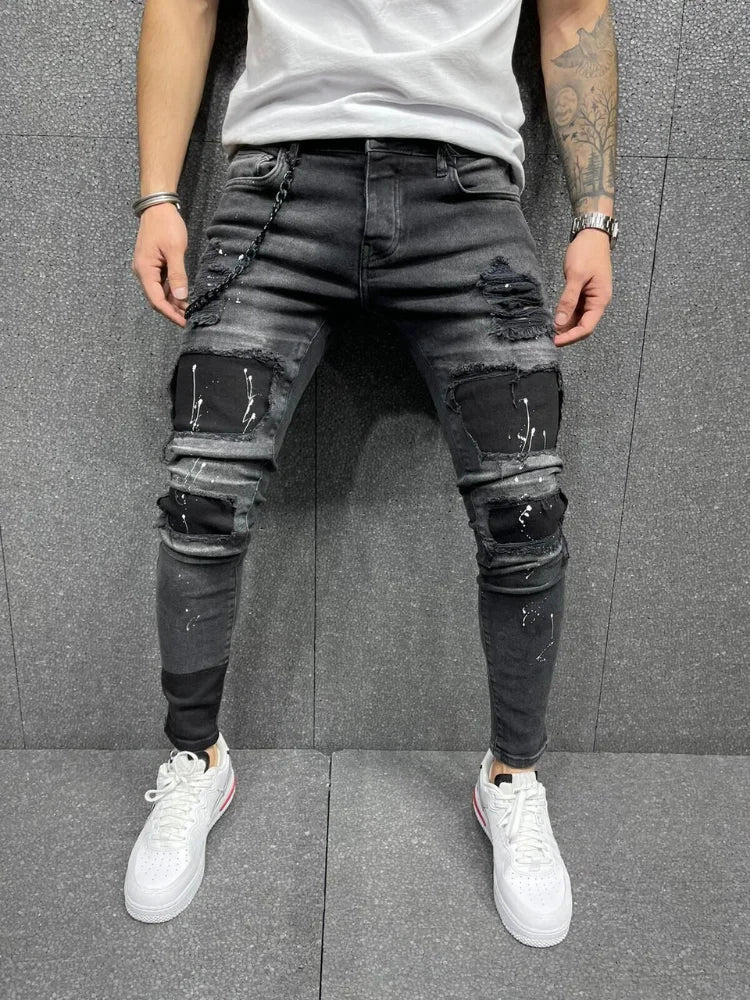 🔥 Ready for Any Season with These Spring & Autumn Ripped Jeans! 🌟