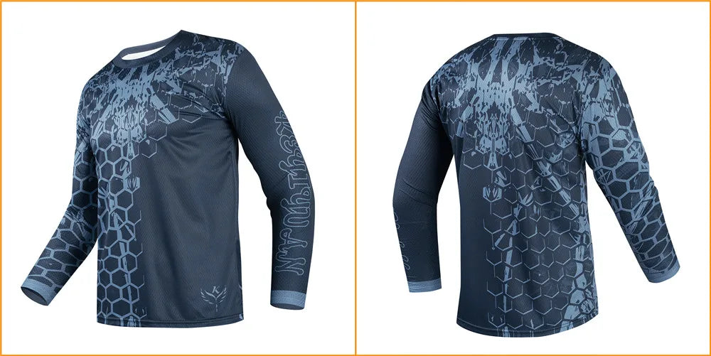 Men's Long Sleeve MTB & Motorcycle Jersey 🚵‍♂️🏍️ | Quick-Dry Downhill Cycling Shirt | Breathable Ciclismo T-Shirt