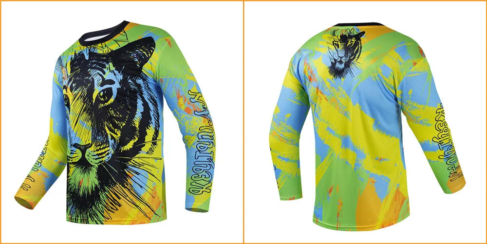 XL - XXL - XXXL MTB Downhill Jersey 🚵‍♀️ | Unisex Motocross & Cycling Enduro Shirt