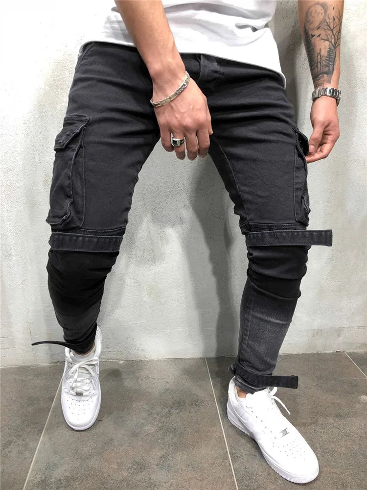 🎯 Vintage Vibes: Scratched & Distressed Jeans for Men! 🔥