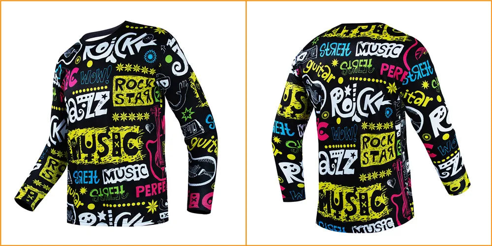 XL - XXL - XXXL MTB Downhill Jersey 🚵‍♀️ | Unisex Motocross & Cycling Enduro Shirt