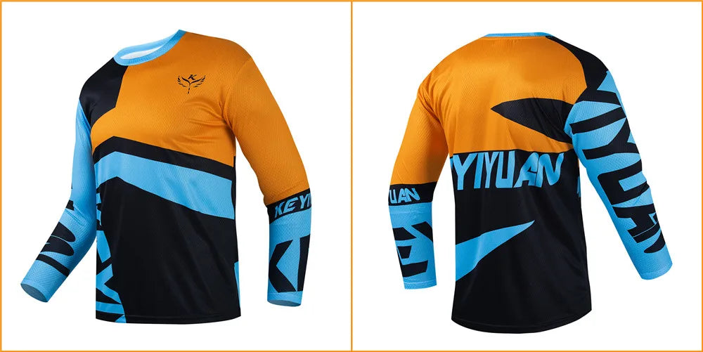 XL - XXL - XXXL MTB Downhill Jersey 🚵‍♀️ | Unisex Motocross & Cycling Enduro Shirt