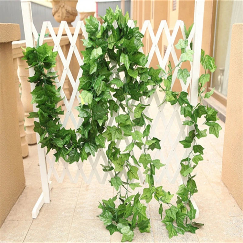 2M Artificial Ivy Vine – Realistic Green Leaves for Home, Wedding & Party Decor 🌿