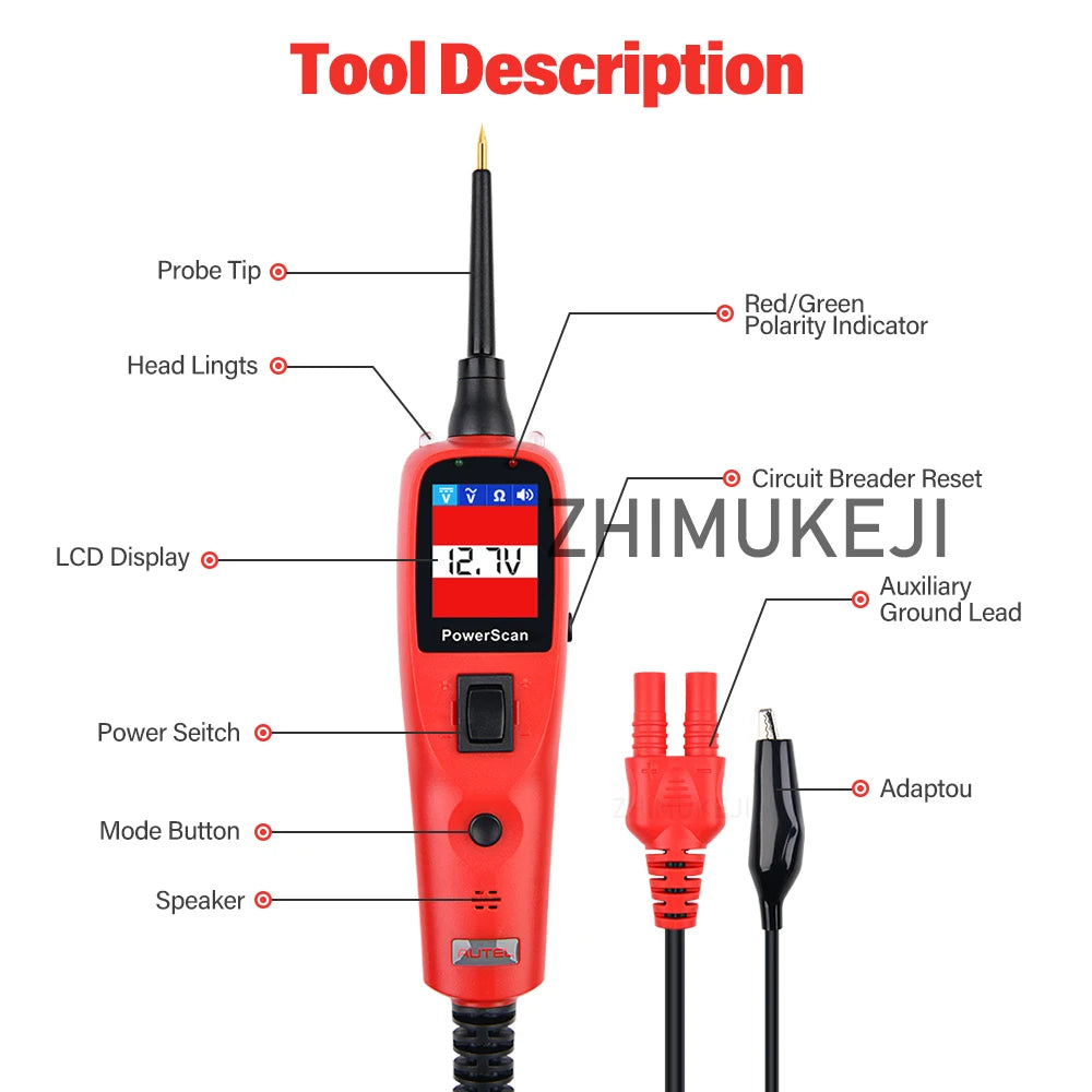 🔧 Autel PowerScan PS100 Power Circuit Probe Kit - Automotive Circuit Tester 🔧