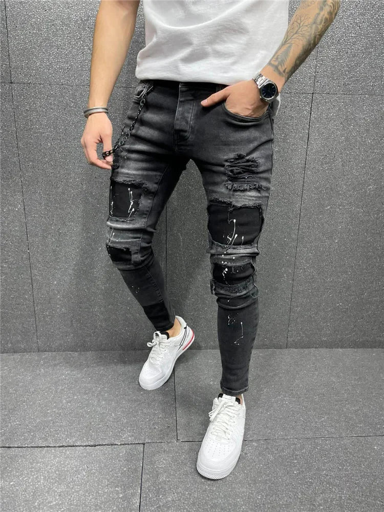 🔥 Ready for Any Season with These Spring & Autumn Ripped Jeans! 🌟