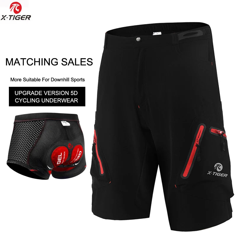 Men's MTB Bike Shorts 🚴‍♂️ | Loose Fit, Lightweight, Quick-Dry Cycling Shorts | Summer Outdoor Sports