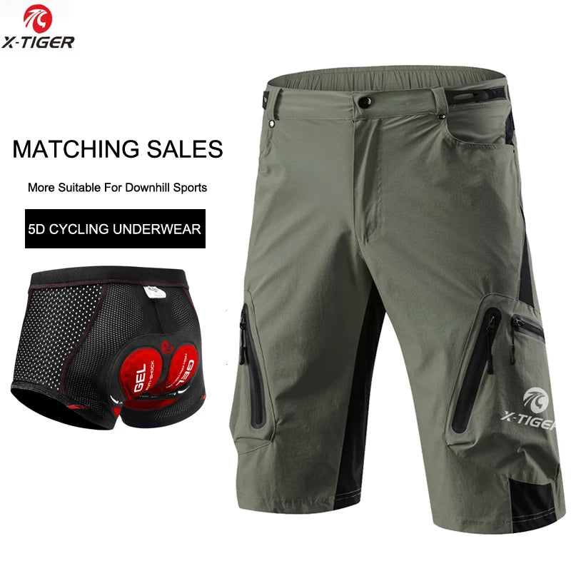 Men's MTB Bike Shorts 🚴‍♂️ | Loose Fit, Lightweight, Quick-Dry Cycling Shorts | Summer Outdoor Sports