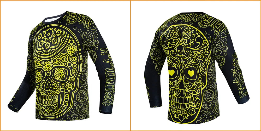 Men's Long Sleeve MTB & Motorcycle Jersey 🚵‍♂️🏍️ | Quick-Dry Downhill Cycling Shirt | Breathable Ciclismo T-Shirt