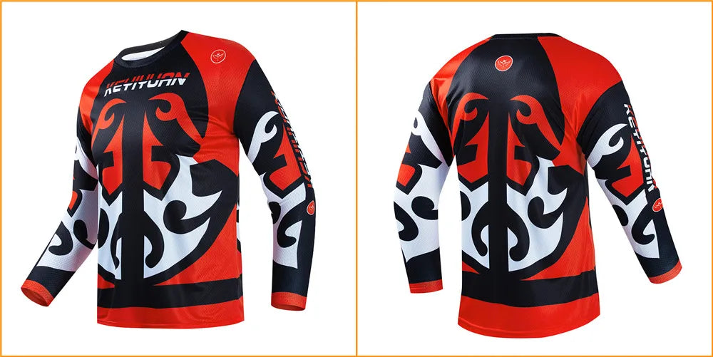 Men's Long Sleeve MTB & Motorcycle Jersey 🚵‍♂️🏍️ | Quick-Dry Downhill Cycling Shirt | Breathable Ciclismo T-Shirt