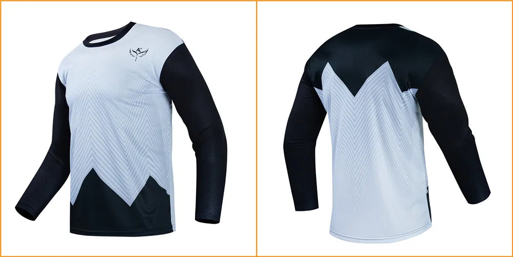 Men's Long Sleeve MTB & Motorcycle Jersey 🚵‍♂️🏍️ | Quick-Dry Downhill Cycling Shirt | Breathable Ciclismo T-Shirt