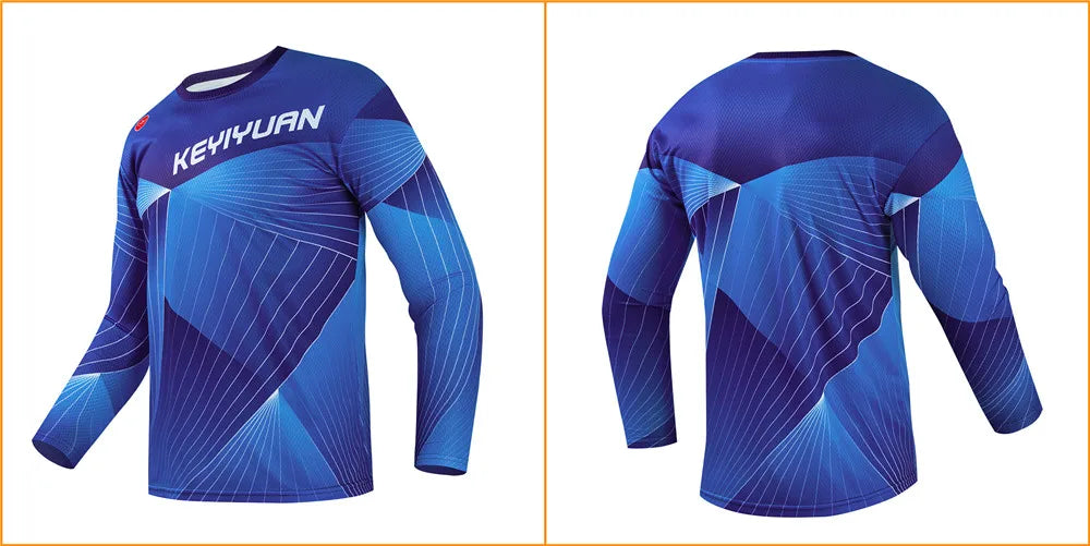 Men's Long Sleeve MTB & Motorcycle Jersey 🚵‍♂️🏍️ | Quick-Dry Downhill Cycling Shirt | Breathable Ciclismo T-Shirt