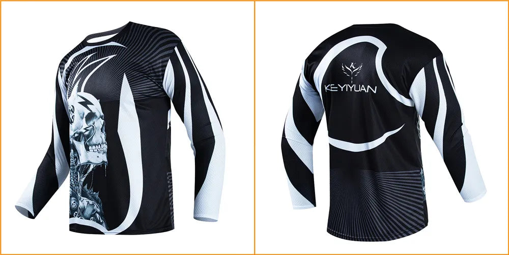 Men's Long Sleeve MTB & Motorcycle Jersey 🚵‍♂️🏍️ | Quick-Dry Downhill Cycling Shirt | Breathable Ciclismo T-Shirt