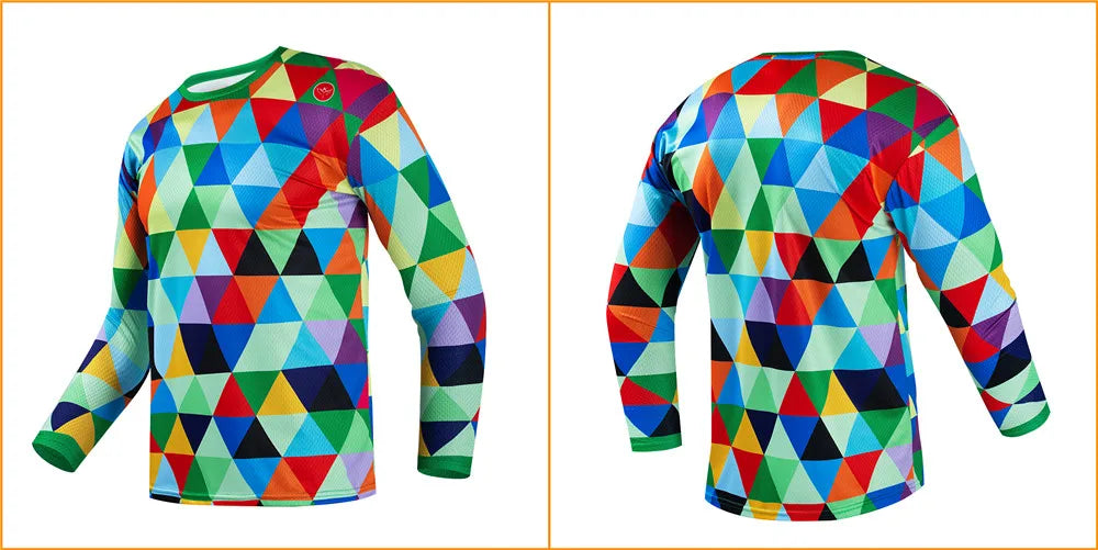 Men's Long Sleeve MTB & Motorcycle Jersey 🚵‍♂️🏍️ | Quick-Dry Downhill Cycling Shirt | Breathable Ciclismo T-Shirt