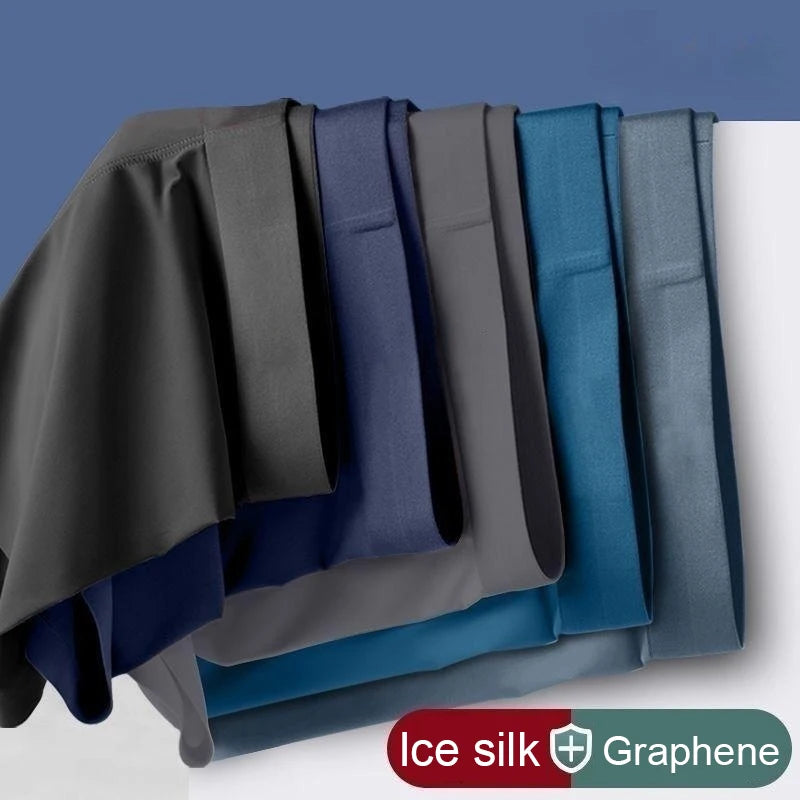 🧊 Men's Ice Silk Graphene Boxers | Breathable & Comfortable Underwear | Calzoncillos para Hombres L-6XL