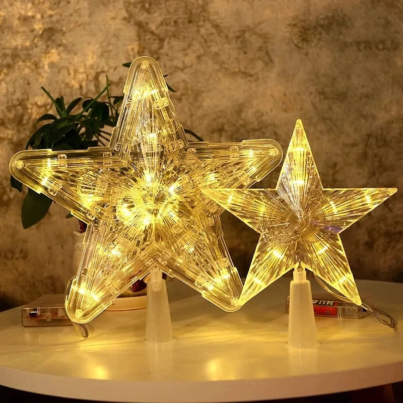 ✨ Christmas Tree Ornaments LED Star Light Lamp | Festive Home Decorations for Xmas Trees 2024 🎄