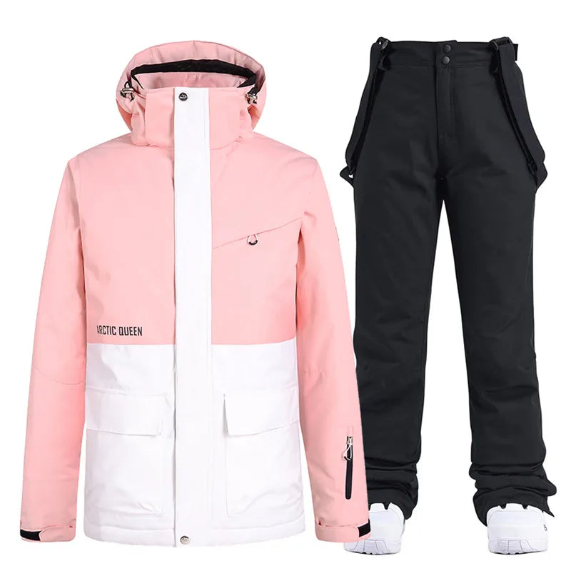 Unisex Snow Suit ⛷️ Waterproof Ski Jacket & Pants Set 🏔️ -30° Winter Snowboarding Outfit