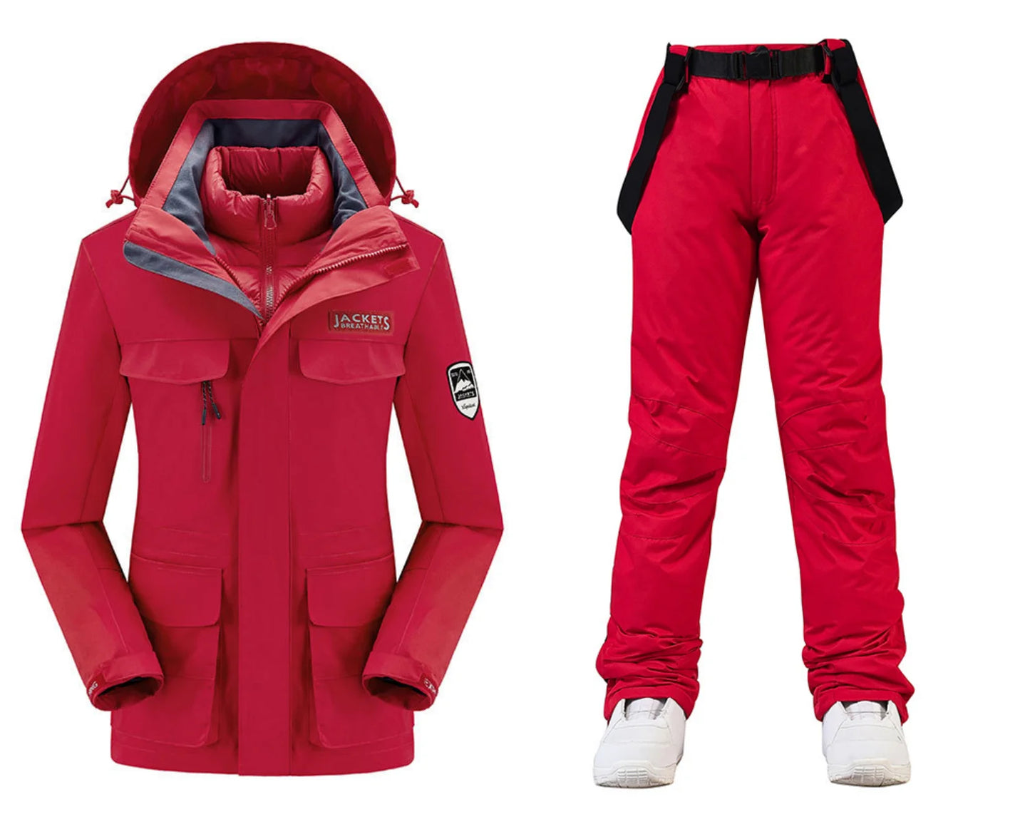 New Women’s Ski Suit ⛷️ Waterproof Windproof Snowboard Set – Warm Down Jacket & Snow Pants