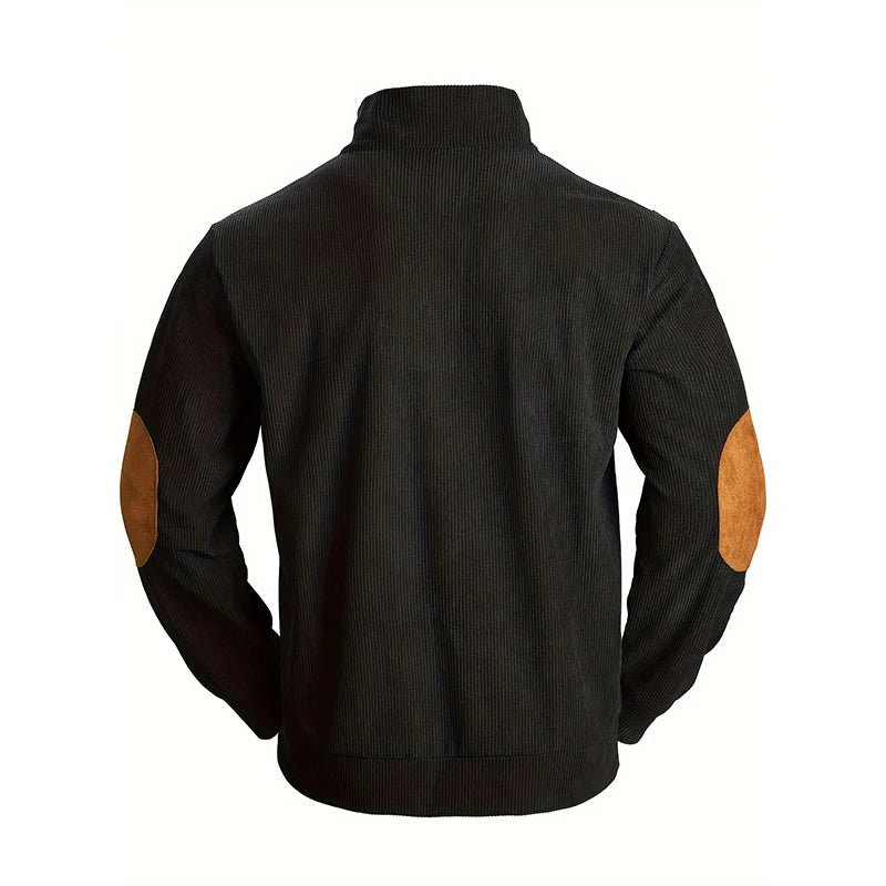 Men's Long-Sleeved T-Shirt | Autumn High Neck Pullover for Casual Sports