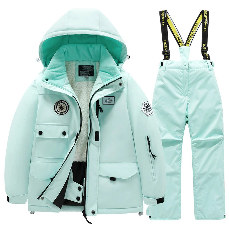 Kids' Waterproof Ski Suit Set – Warm Winter Snow Jacket & Pants for Boys & Girls ❄️