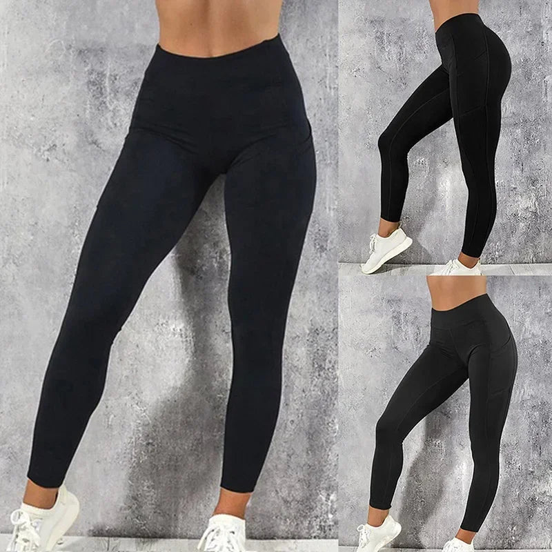 Stay Active & Stylish with Pocketed Yoga Pants! 🧘‍♀️