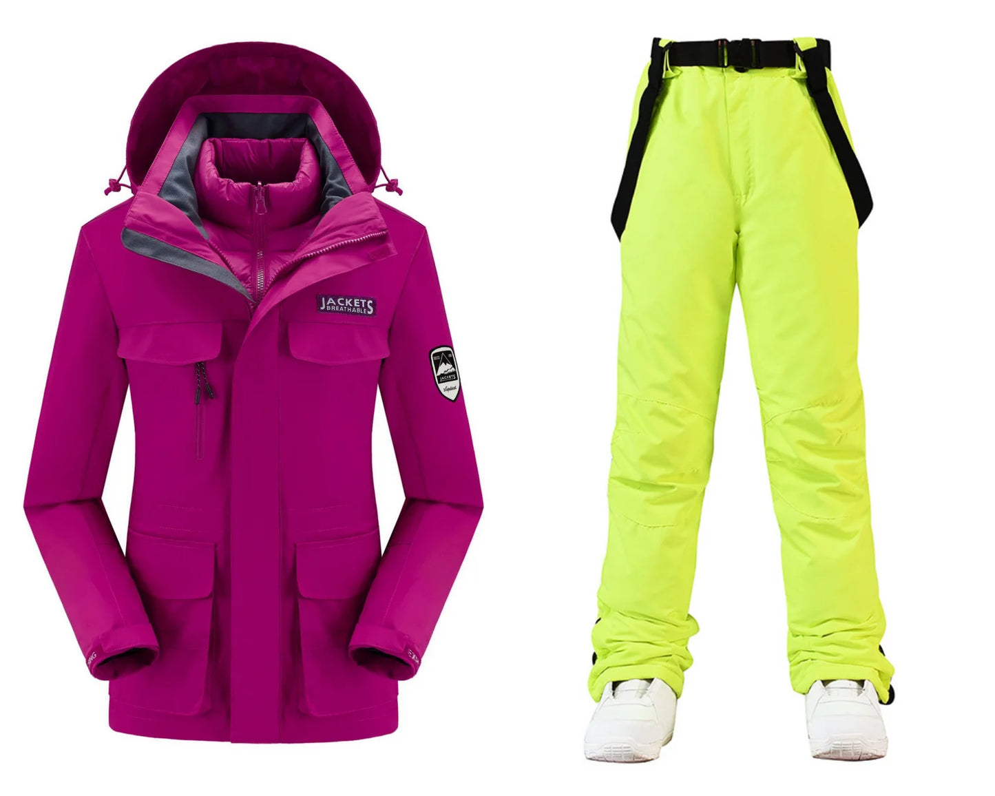 New Women’s Ski Suit ⛷️ Waterproof Windproof Snowboard Set – Warm Down Jacket & Snow Pants