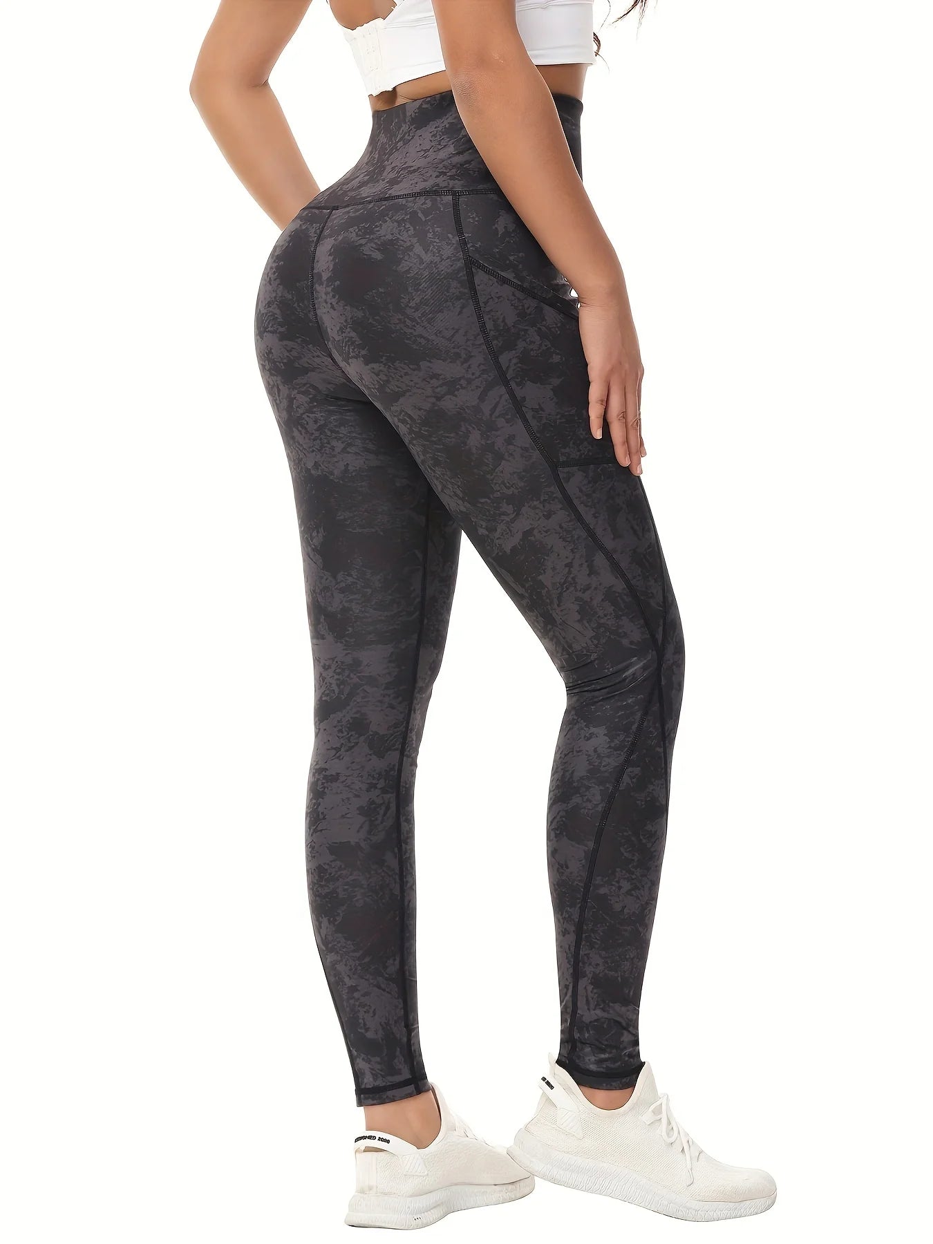 High Waist Yoga Pants with Pockets – Tummy Control Leggings for Women | Workout, Running & Yoga Gear 🧘‍♀️🔥