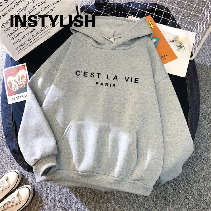 Women's Casual Print Loose Hoodie 🧥 | Long Sleeve Pullover | Streetwear Harajuku Style