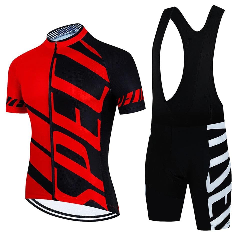 Men's Summer Cycling Jersey Set 🚴‍♂️ | Breathable Quick-Dry MTB Bike Suit | Ropa Ciclismo