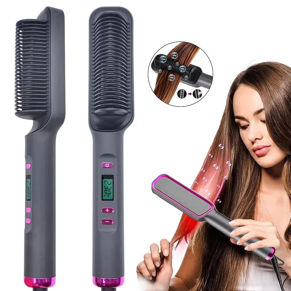 Electric Hot Comb Multifunctional Hair Straightener