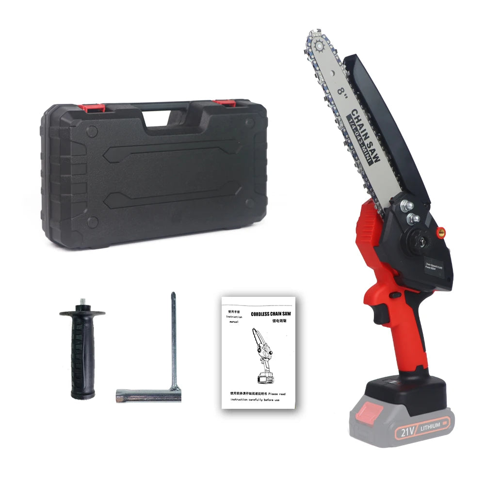 🌟 T TOVIA 8 Inch 21V Cordless Mini ChainSaw 🌟