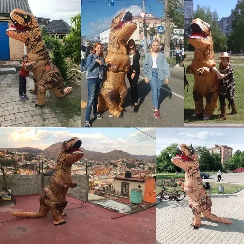 Inflatable T-Rex Costume | Adult Dinosaur Costume for Halloween & Parties 🦖