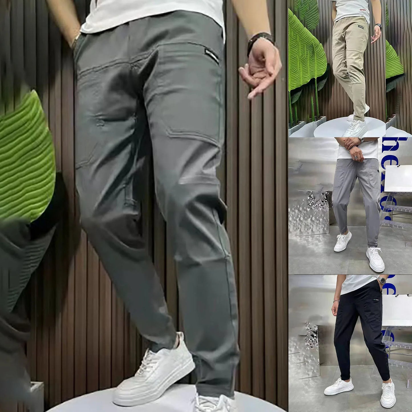 🏃‍♂️ Men's Fashion Joggers - Casual Cargo Pants for Summer - Gym Sweatpants and Sports Trousers