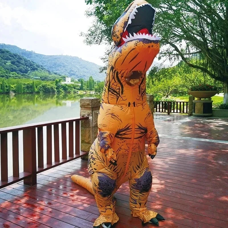 Inflatable T-Rex Costume | Adult Dinosaur Costume for Halloween & Parties 🦖