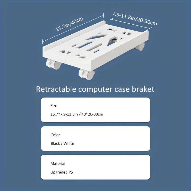 🌟 Optimize Your Workspace with the Adjustable Mobile CPU Stand! 🌟