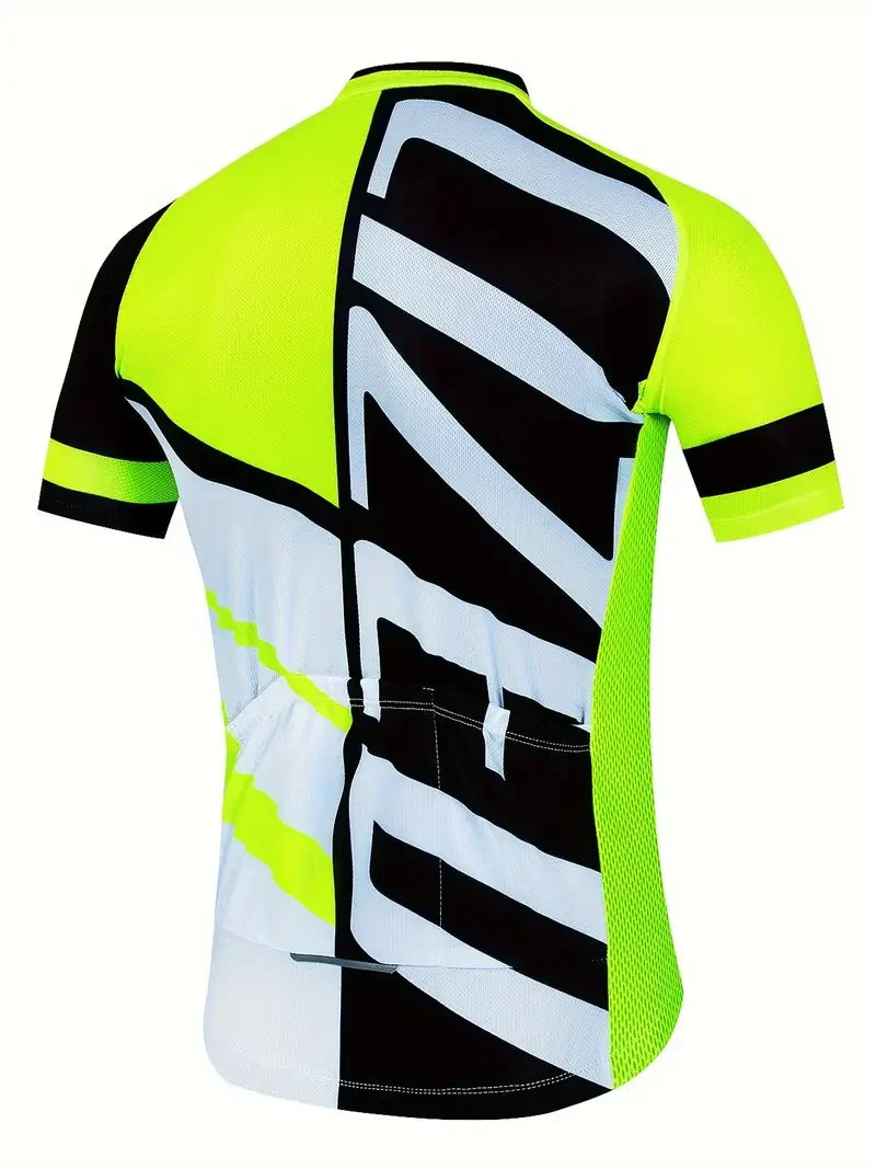 🌟 Retro Coolmax Cycling Jersey 🚴‍♂️ | High Visibility, Quick-Dry & Reflective Gear 🔥 Perfect for Pro Riders! 🏞️