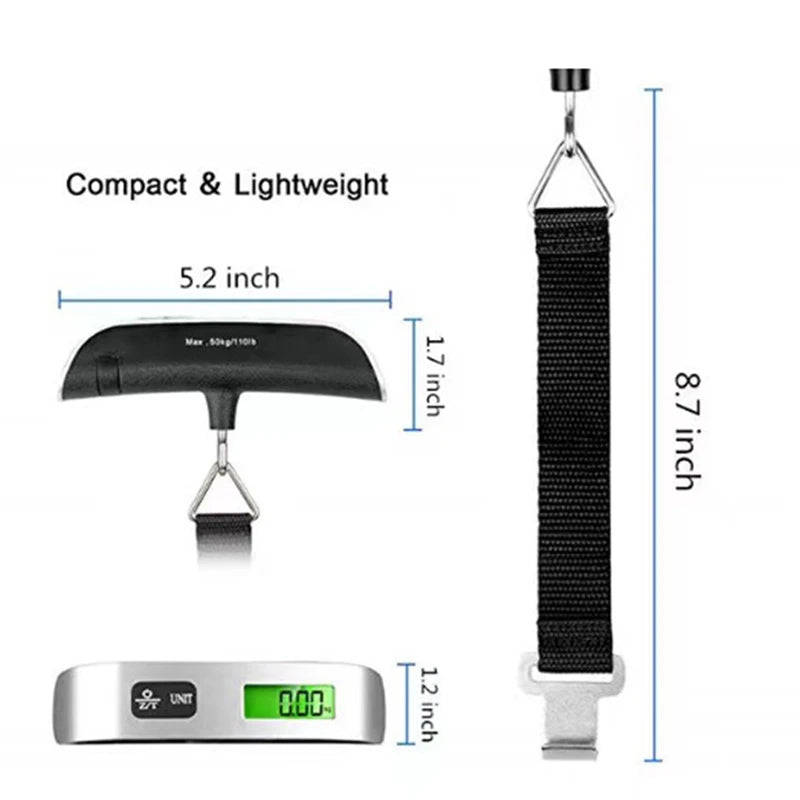 🧳 Portable Digital Scale – Weigh Your Luggage with Ease! 📏